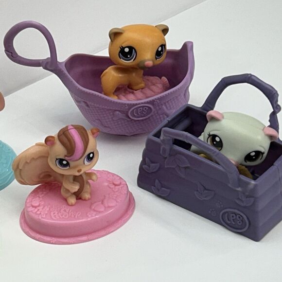 LPS Littlest Pet Shop McDonalds Toy 13pc Hasbro 2010 2011 Rabbit Dog Turtle - Picture 3 of 6